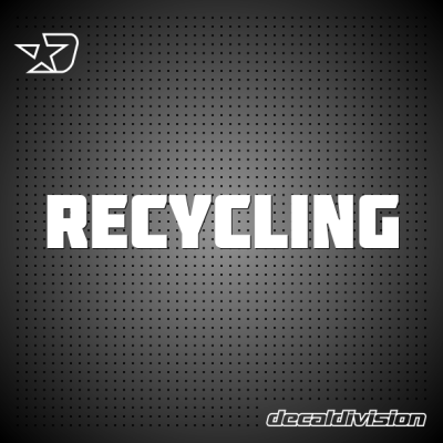 Recycling Bin Sticker